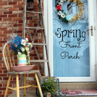 How to Decorate Outdoor Spaces (Spring Front Porch)
