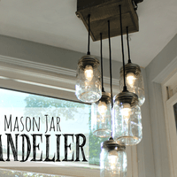 Mason Jar Chandelier