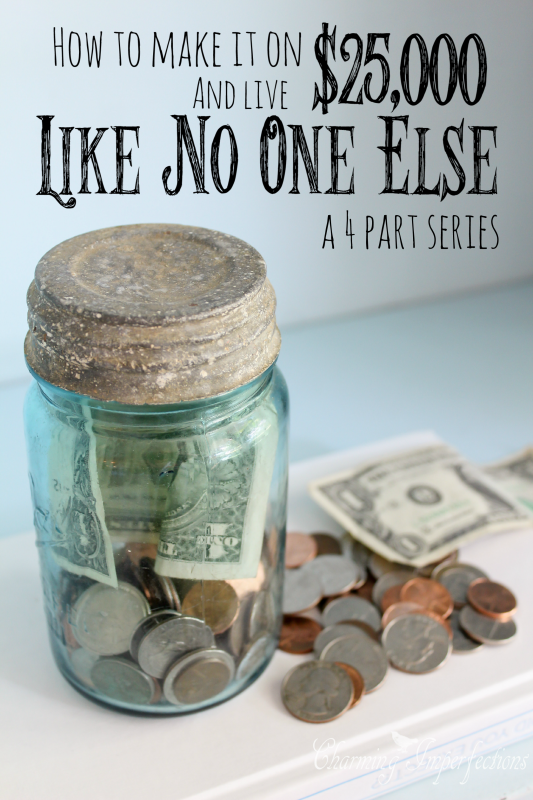 It's tough to live on one income of $25000, but this family has made it happen so that the mom can stay at home!