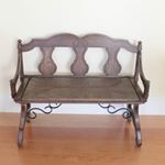 Here's a little sneak peak of what I'm working on this week. This little cutie is getting a new paint job that might surprise you when it's finished ;) #DIY #paintedfurniture #painted #bench #wooden #quaint #cottage #diyblogger #diyblog #farmhouse