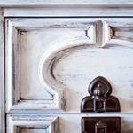 When picking out discarded furniture when thrifting or shopping garage sales, remember: don't bother yourself with the color or finish on the piece but look at the details! This dresser turned desk is on charmingimperfections.com if you want to see what the rest of it looks like ;)